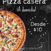 Pizza casera. Management, Productivit, Business, Design Management, Marketing, Photograph, and Digital Illustration project by Nasly Eugenia León Avilés - 12.10.2024
