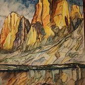 My project for course: Painting Realistic Watercolor Landscapes. Naturalistic Illustration, Painting, Sketching, Watercolor Painting, and Fine Arts project by b_walendy - 12.10.2024