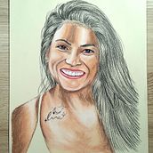 Ilustração com pastel e lápis de cor. Ilustração tradicional, Artes plásticas, Desenho, Desenho a lápis, Desenho de retrato, Desenho realista, e Desenho artístico projeto de Junior da S. Coelho - 10.12.2024