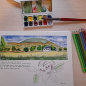 Mi proyecto del curso: Cuaderno de viaje en acuarela. Traditional illustration, Architectural Illustration, Watercolor Painting, and Sketchbook project by Maria Gomez Martinez - 12.10.2024