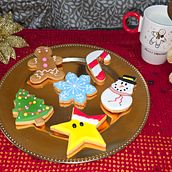 Rutona's Bakery Galletas de Navidad  . % Michell Zavaleta tarafından hazırlanan fırın, Yenilebilir sanat, Ve Glazür projesi - 12.11.2024