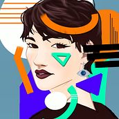 Meu projeto do curso: Retrato digital no Procreate com elementos gráficos . % jose justino tarafından hazırlanan Dijital İllüstras, on, Şekil Çizimi, Portre Çizimi, Geleneksel illüstras, Ve on projesi - 12.11.2024