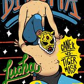 El título de mi proyecto es “canek vs tiger mask“. Digital Illustration, Digital Lettering, H, Lettering, Traditional illustration, and Lettering project by Erick Moreno García - 12.12.2024