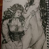 Protector. Un proyecto de Dibujo, Ilustración tradicional y Sketchbook de Adrienne Daniels - 12.12.2024