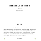 Mientras escribo. Un progetto di Scrittura, Scrittura creativa e Scrittura di narrativa non-fiction di Leo González - 13.12.2024