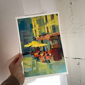 My project in Impressionist Painting with Acrylics: Techniques for Urban Scenes. Painting, Fine Arts, Arts, and Crafts project by Daria Rosso - 12.13.2024