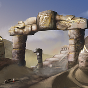 Sands of time. Un proyecto de Ilustración tradicional, Ilustración digital, Videojuegos, Concept Art y Diseño de videojuegos de enzokoch09 - 14.12.2024