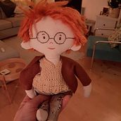 Little doll Puck. Arts, Crafts, Instagram Photograph, Mobile Photograph, Patternmaking, Dressmaking, Product Photograph, Sewing, Social Media, To, and Design project by de.wit.edith - 12.14.2024