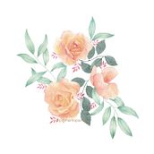 Rosas naranja. Watercolor Painting project by Ana Hernández - 12.16.2024