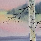 Projet du cours Paysages atmosphériques à l'aquarelle. Fine Arts, Painting, and Watercolor Painting project by helene_massip - 12.17.2024