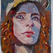 Contemporary gouache portraiture. Un projet de Beaux Arts, Illustration traditionnelle, Peinture à l'huile , et Peinture de kawaluana - 17.12.2024