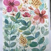 Proyecto del curso de Acuarela floral . Traditional illustration, and Watercolor Painting project by Felicidad Martínez-Pais Loscertales - 12.17.2024