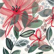 Flores en mi jardín Ein Projekt aus dem Bereich Botanische Illustration, Traditionelle Illustration, Malerei und Aquarellmalerei von Kahlo de Dadanoias - 18.12.2024
