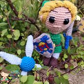LINK DE ZELDA. Amigurumi, Fiber Arts, and Crochet project by Gabriela Josefina Martin Escobar - 12.18.2024