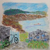 Croquis d'un bord de mer  Ein Projekt aus dem Bereich Zeichnung, Bildende Künste, Traditionelle Illustration, Sketchbook und Skizzenentwurf von veronique_lauron - 18.12.2024