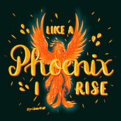 Like a Phoenix I rise . % Priih Requena tarafından hazırlanan Harfler, Dijital Harflendirme, Ve 3D Harflendirme projesi - 12.18.2024
