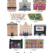 London City Portrait. Een project van  Tekening, Traditionele illustratie, Digitale illustratie,  Infographics y  Digitaal schilderij van smithj_abigail - 18.12.2024