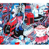 BLOOP LONDON RADIO 2024. Un projet de Illustration traditionnelle, Illustration numérique, Conception de personnages, Design  , et Peinture de Anxter one - 19.12.2024