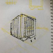 cubo. Projekt z dziedziny  R, sunek architektoniczn,  Architektura,  R, sunek, Sketchbook, Sketching i Projektowanie przestrzeni użytkownika juan carlos segura morales - 19.12.2024