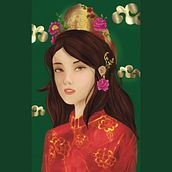 Asian Portrait. Drawing, Portrait Drawing, Digital Drawing, Traditional illustration, Digital Illustration, and Digital Painting project by mtzi2120 - 12.20.2024