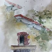 l'écurie. Architectural Illustration, Drawing, Ink Illustration, Sketchbook, and Sketching project by nadinebrisson632 - 12.23.2024