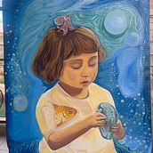 Sea theme portrait.  . % indiella123 tarafından hazırlanan Güzel sanatlar, Yağlıbo, a Resim, Tablo, Ve Portre Çizimi projesi - 12.23.2024