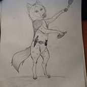 Juggling Wolf - Robber Ein Projekt aus dem Bereich Design von Figuren, Kinderillustration, Zeichnung und Bleistiftzeichnung von duszka - 23.12.2024