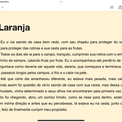 Texto - A Laranja. Creativit, Narrative, Stor, telling, Writing, and Creative Writing project by Clara Araujo - 12.23.2024