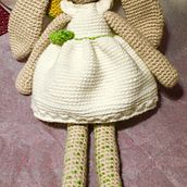 CONEJO OREJAS LARGAS DE FIESTA. Amigurumi, and Crochet project by VALVANUZ GROSSO VENERO - 12.26.2024