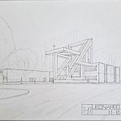 Policlínico Universitario de la Univerdidad de Piura. Architecture, and Architectural Illustration project by Luis Leonardo Gómez Gordillo - 12.27.2024