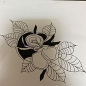 Dibujo a pulso sin transfer. Tattoo Design, Traditional illustration, and Botanical Illustration project by ancehbuenchico - 12.27.2024