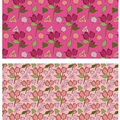 Buganbilia. Printing, Pattern Design, Traditional illustration, Digital Illustration, Drawing, Textile Design, Design, Creativit, Digital Drawing, and Digital Design project by yosangls - 12.27.2024