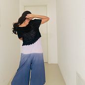 Caro&varie - Top Down: cardigan mezza manica. Een project van DIY, Haken,  Modeontwerp y Textielontwerp van Caterina Bassoli - 28.12.2024