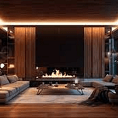Lighting design for a living room. Architecture, Digital Architecture, Interior Architecture, and Lighting Design project by Feriel ALIOUSALAH - 12.28.2024