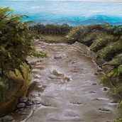 Proyecto del curso: Pintura al óleo de paisaje con técnicas al aire libre. Un proyecto de Bellas Artes, Pintura al óleo y Pintura de Sol Angie Sandoval - 29.12.2024