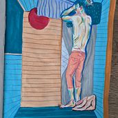 My project for Expressive Figure Drawing. Drawing, Figure Drawing, Fine Arts, Gouache Painting, Pencil Drawing, Portrait Drawing, and Realistic Drawing project by In Ka - 12.29.2024