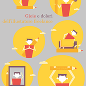 Il mio progetto del corso: Gioe e dolori dell'illustratore freelance. Un proyecto de Dirección de arte, Creatividad, Diseño, Diseño digital, Ilustración digital, Ilustración tradicional, Sketchbook, Stor, board, Stor y telling de Daniele Frati - 29.12.2024