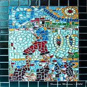 Meu projeto do curso Introdução a obras de mosaico - Pescador. Arts, Crafts, Ceramics, Decoration, Furniture Design, Making, and DIY project by frankmedeiro - 12.29.2024