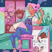 Proyecto final. Comic, Ilustração tradicional, Ilustração digital, Narrativa, Stor, telling, e Mangá projeto de beatriz_mermaid - 29.12.2024