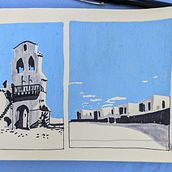 Mixed media urban sketching experiments. Architectural Illustration, Traditional illustration, Ink Illustration, and Painting project by Anita Yo - 12.29.2024