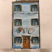 Budynek. Ilustração arquitetônica, Desenho, Pintura, e Pintura em aquarela projeto de millaaa - 29.12.2024