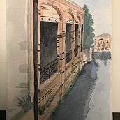 First project. Un progetto di Bozzetti, Disegno, Pittura ad acquerello, Illustrazione architettonica, Sketchbook e Illustrazione con inchiostro di xsara_privitera - 29.12.2024