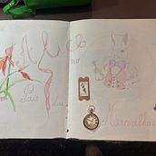 Alice in wonderland. Een project van Ontwerp van personages, Kinderillustratie, Schilderen met gouache, Tekening met potlood, Prentenboeken y Sketchbook van Leonor Capelo - 30.12.2024
