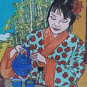 Meu projeto do curso: Introdução à tinta guache: viagem cromática ao Japão. Un progetto di Belle arti, Pittura gouache, Illustrazione tradizionale e Pittura di Virgínia Petrini - 01.02.2025
