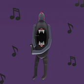 Mysterious sax player. 3D, 3D Character Design, 3D Design, 3D Modeling, and Character Design project by manuelarful - 12.30.2024