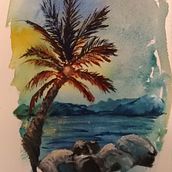 Mon projet de paysage . Fine Arts, Gouache Painting, Naturalistic Illustration, Painting, and Watercolor Painting project by Johanne Kirouac - 12.30.2024