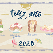 Postal 2025 estilo argento. Communication, Content Marketing, Creative Consulting, Design Management, and Marketing project by Lucía Jazmín Beratz - 12.31.2024