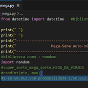 Mega-Sena auto-números. Web Development, and Programming project by Marco Antônio Amancio Da Silva - 12.31.2024