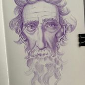 My portrait drawing. Desenho artístico, Desenho, Desenho de retrato, Sketchbook, e Esboçado projeto de alecsandra_ada - 01.01.2025