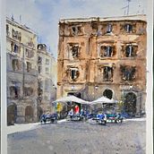Modern Techniques for Watercolor Cityscapes by Roberto Zangarelli`s techniques. Un progetto di Pittura e Pittura ad acquerello di Aliya Bodnar - 01.01.2025